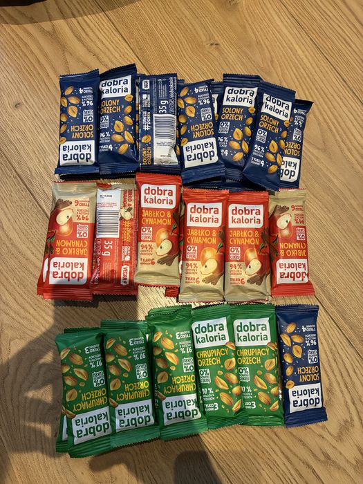 Batony słodycze Dobra Kaloria 3 smaki 32sztuki