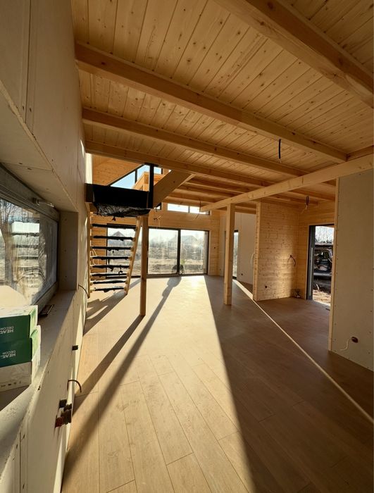 Nowoczesna Stodoła 108m2 / Stan Deweloperski / Drewniany domek