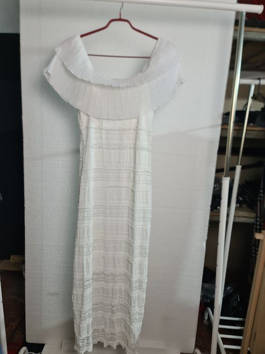 Vestido senhora branco de cerimónia - novo