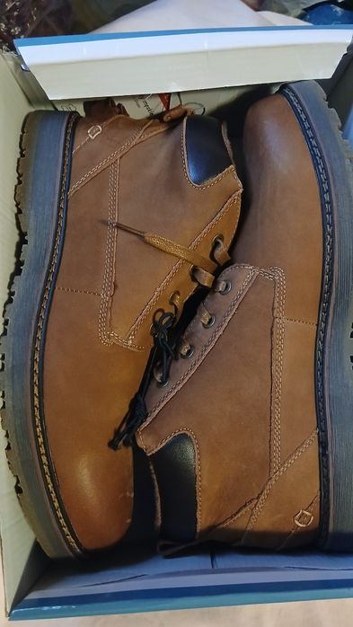 Чоловічі шкіряні зимові черевики  CLEVE рр43