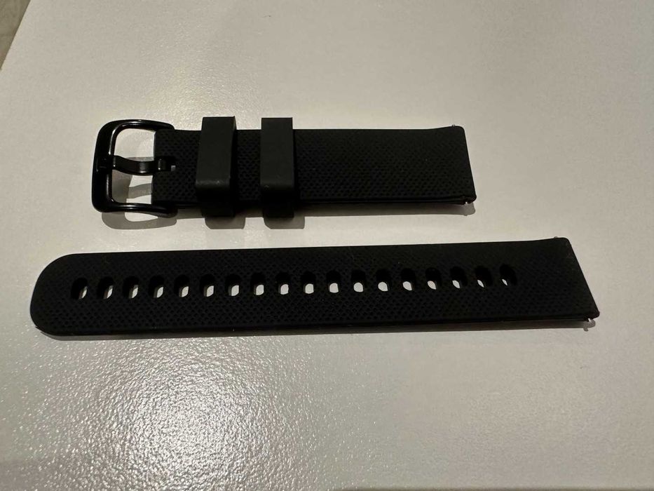 Bracelete preta 18mm (compatível Garmin)