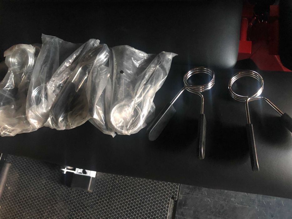 Zaciski na gryf Olimpijski 50mm sprężynowe kpl./ 2szt.