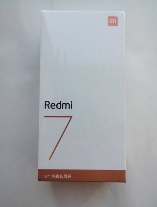 Новый Xiaomi Redmi 7 4/64 Black Snapdragon 632  Чехол Стекло