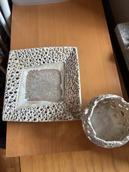 Ceramiczna patera i ozdoba