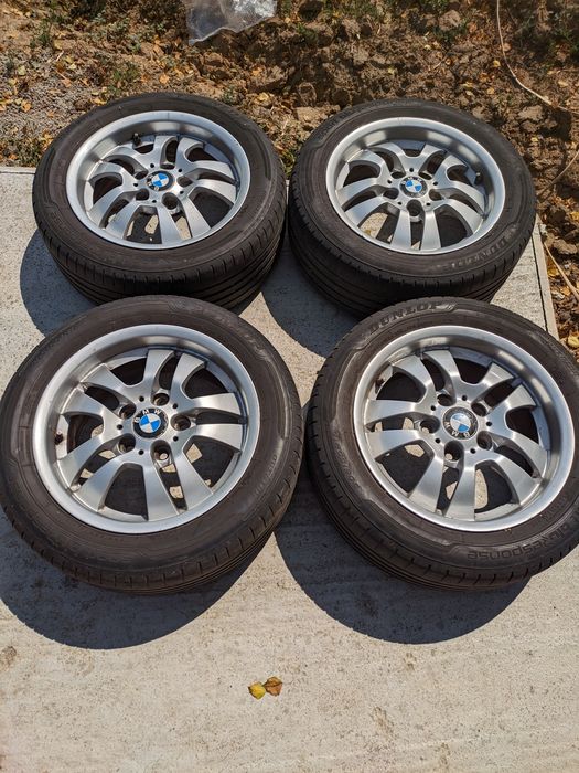 Kola letnie 5x120 felgi alu opony 16 7j et34 aluminiowe alusy BMW F30 f31 e90 e91 e81 e87 205 55 16 dunlop styling 154 e46 e36 seria 1 3
