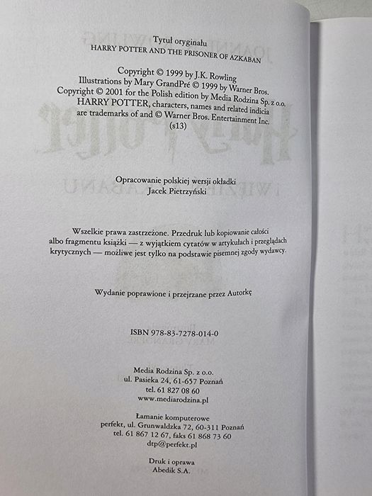 Harry Potter i Więzień Azkabanu / J.K. Rowling