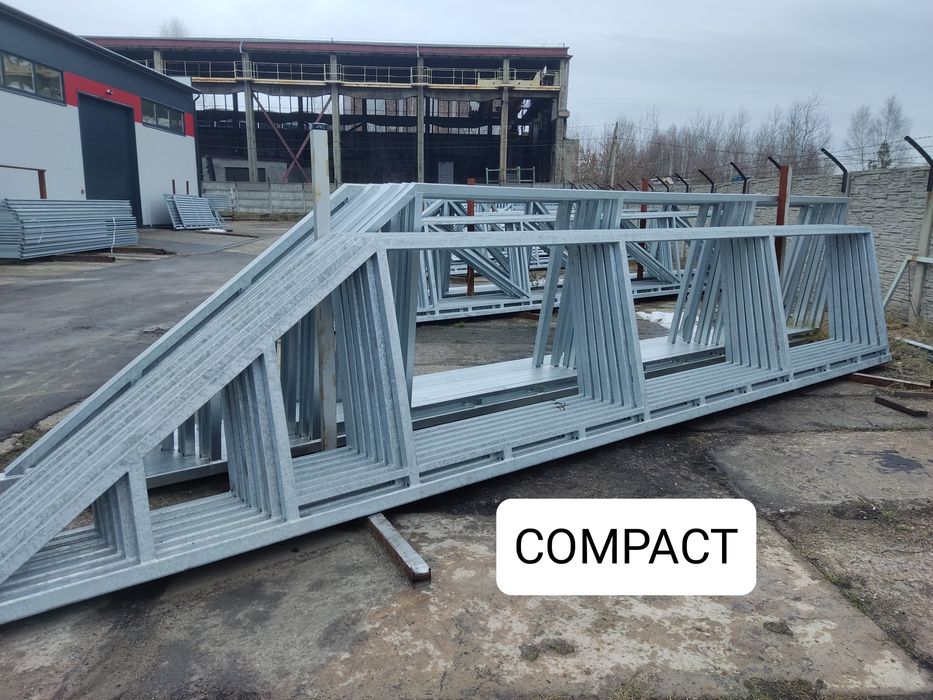 Brama przesuwna stelaż rama 4mx1,42m COMPACT, ocynk ogniowy, inne