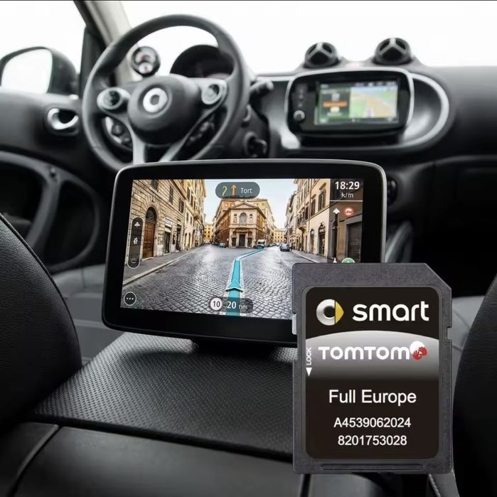 Cartão GPS com mapas da EU atualizados para modelos  SMART 453
