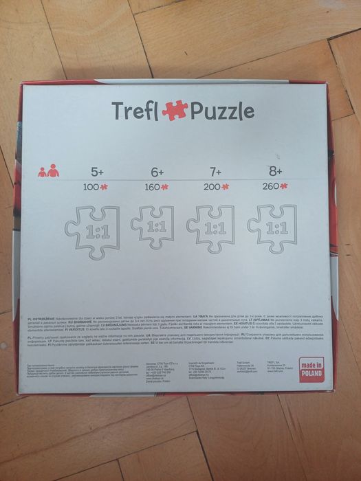 Sprzedam puzzle Disney Auta 4 w 1