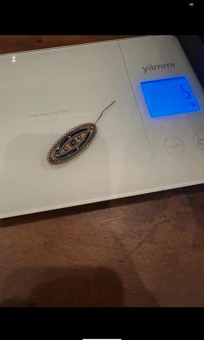 Broche antigo em prata