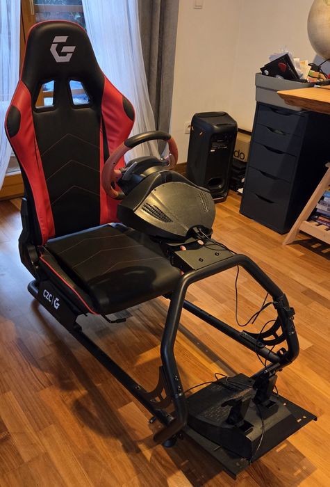 Fotel gamingowy Kokpit wyscigowy Simracingu