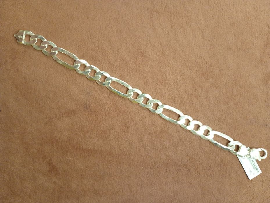 Bransoletka Figaro srebro 925 23cm