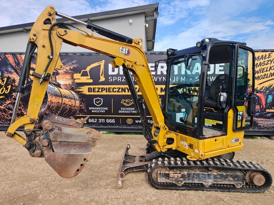 Caterpillar 302.7 CR  CAT 302.7, 2021, GWARANCJA CAT 1rok, 1000mth, historia, nowe gąsienice