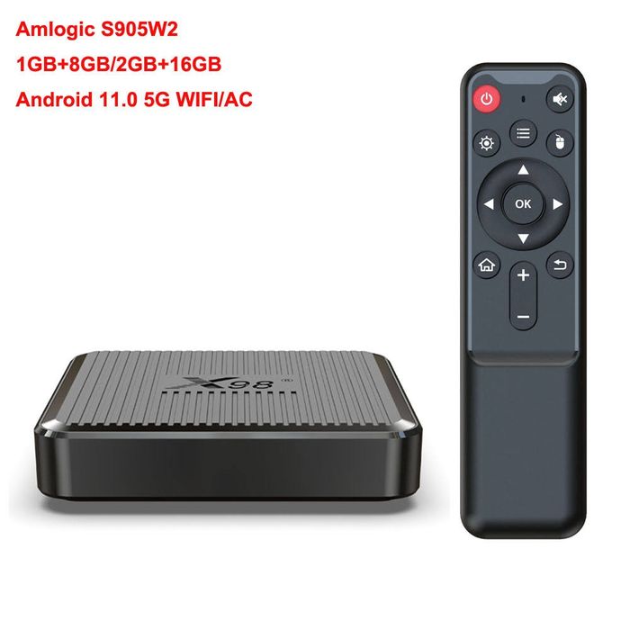 TV box android 11, X98Q Amologic 2 GB/16GB nova,WiFi 5.8