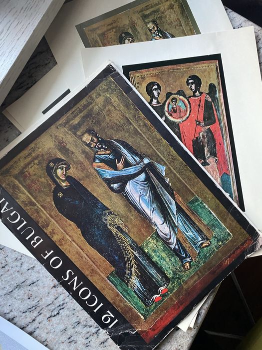 12 icons of Bulgaria ikony prawosławne katalog 1970 zestaw pocztówek