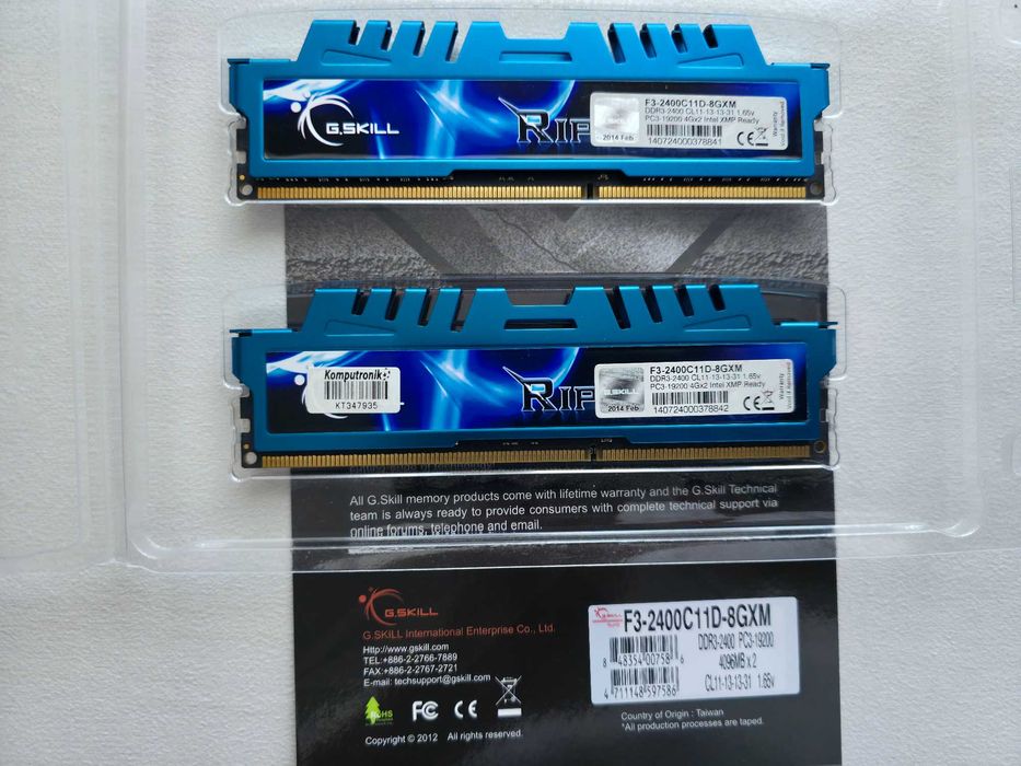Pamięć RAM DDR3 G.SKILL 8GB 2X4GB 2400MHZ CL11