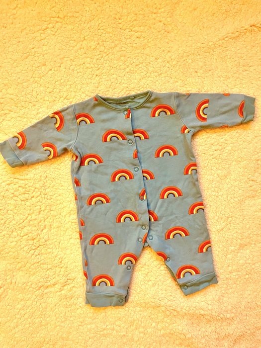 Śpioszki niebieskie tęcza nextbaby 3-6 msc
