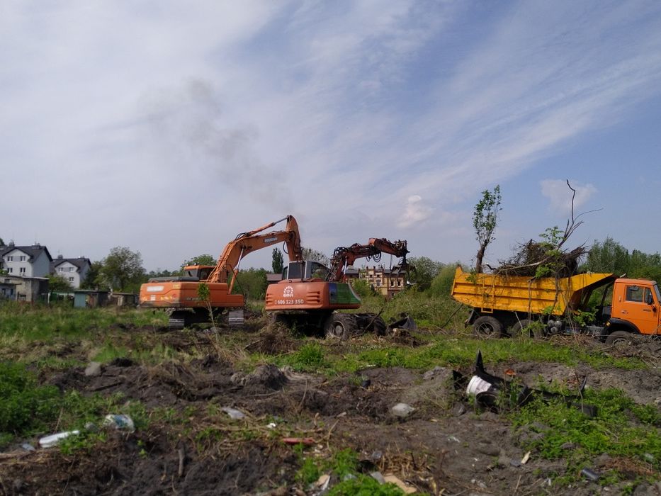 Przygotowywanie działek pod budowę/darmowa wycinka drzew