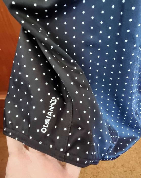 Fato de banho preto com bolinhas brancas, tamanho S/M