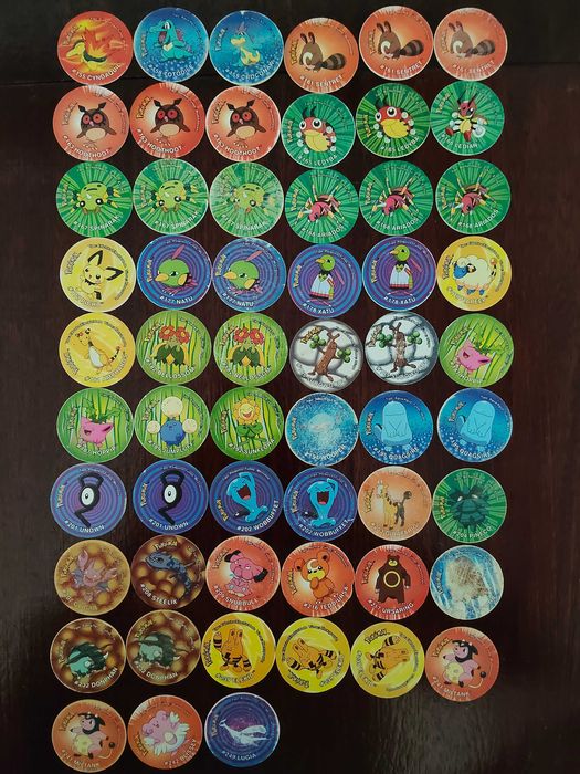Bundle 101 tazos Pokémon (Matutano)