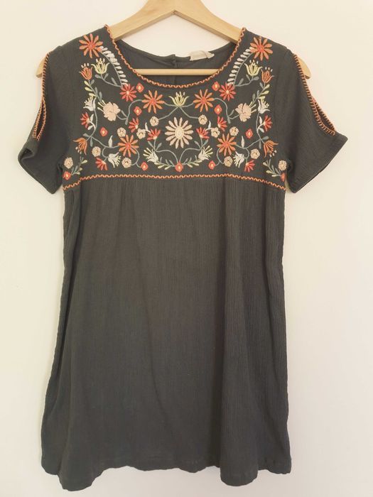 Vestido de verão plissado Brotes 12 anos