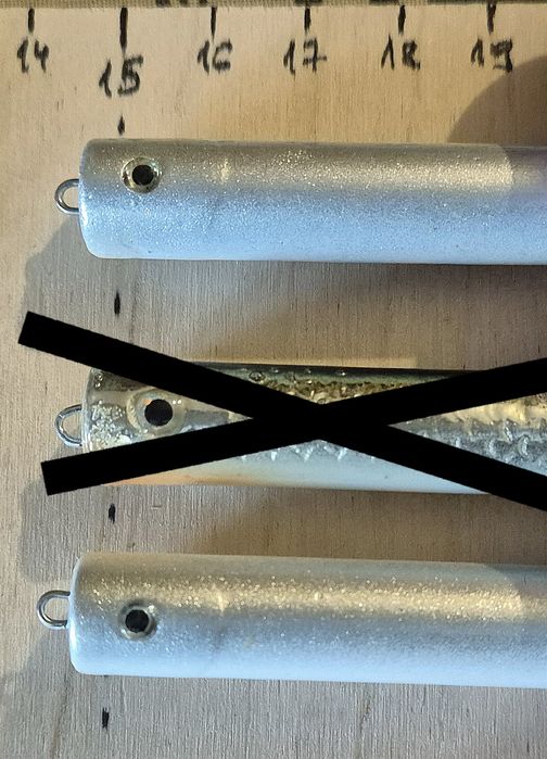 Z288 - woblery boleniowe - 2 x ołówki Hamer - 9cm / 17-19g - nowe