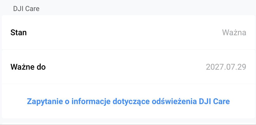 Dron DJI Mini 3 na gwarancji + ubezpieczenie DJI Care