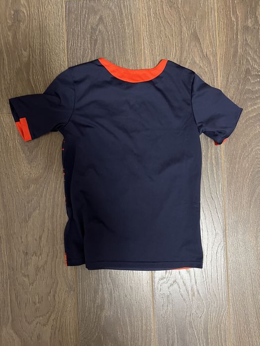 Дитяча футболка Kipsta синьо-червона 140 см (8-9 років)