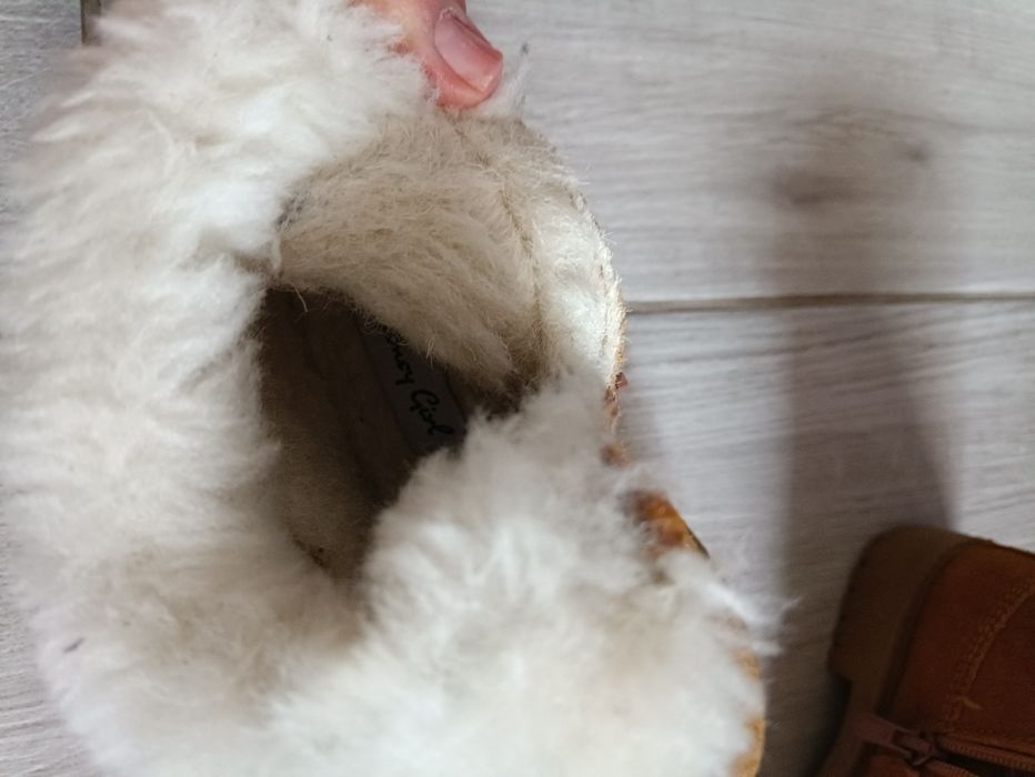 Ботинки натуральный замш, овчина, 26