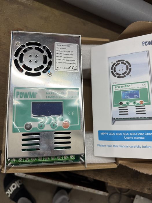 MPPT контроллер 12/24/36/48 вольт 60ампер.