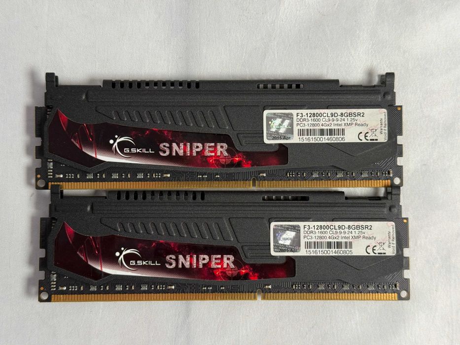 Pamięć RAM DDR3 G.Skill SNIPER 8GB 2x4GB 1600MHz