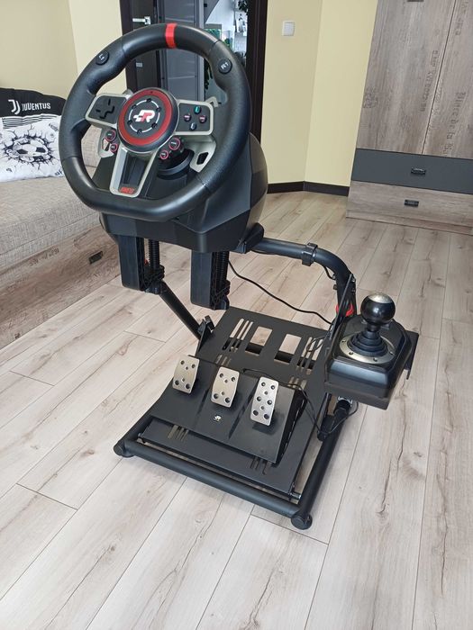 Kierownica SUZUKA ELITE biegi pedały + Kokpit Stojak Huzaro Speed 3.0