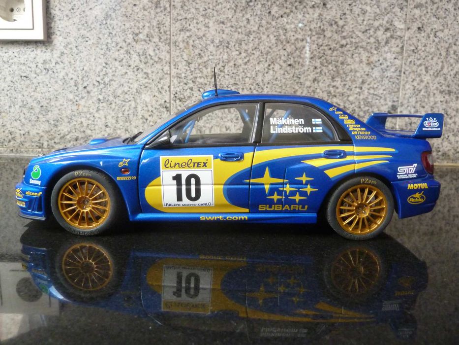 1:18 AutoArt, Subaru Impreza WRC, Rallye Monte Carlo 2002, Minichamps