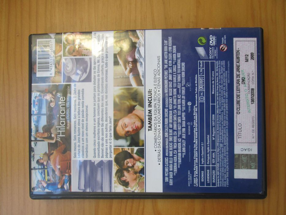 DVD O Clube de Leitura de Jane Austen, Maria Bello, Emily Blunt
