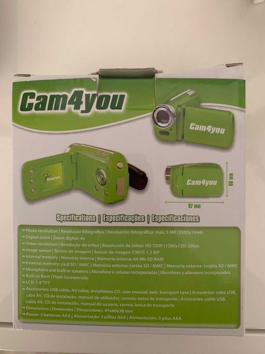 Camara de Vídeo-Cam4you - Nova / Na caixa / Nunca Usada - Science4you
