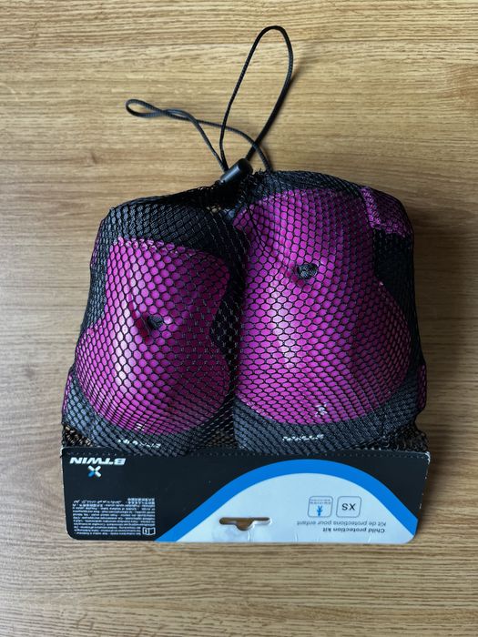 Protetores bicicleta skate trotinete criança novos BTwin Decathlon