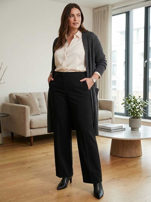 Нові чорні класичні штани/брюки marks and spencer. батал. англія.