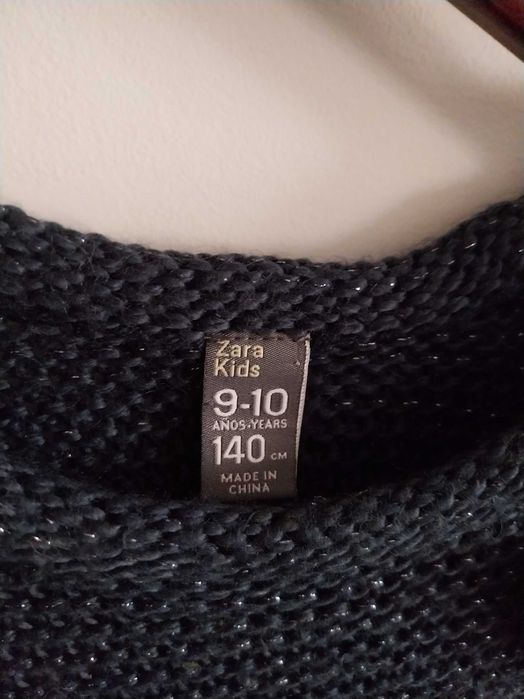 Vestido Azul, Zara Kids, 9-10 anos, 140cm