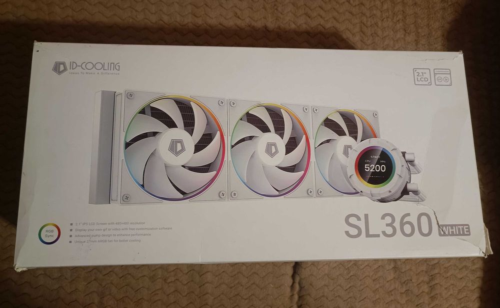Водяне охолодження ID-COOLING SL360 White (СВО/СЖО)