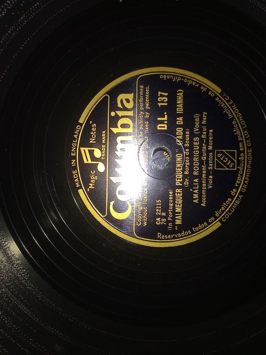 Coleção de 5 singles da Amália 78 r