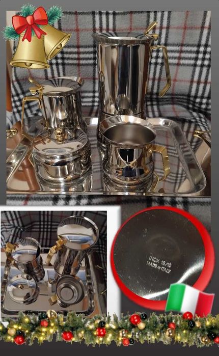 Natal2️⃣5️⃣ Serviço Chá 5 peças Inox