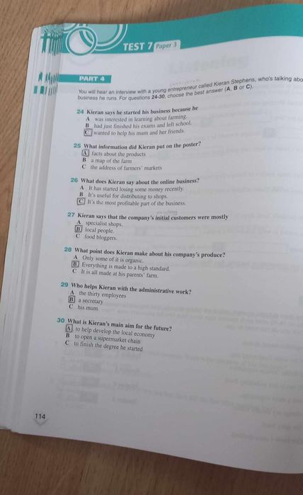 FCE for Schools, Practice Tests 1