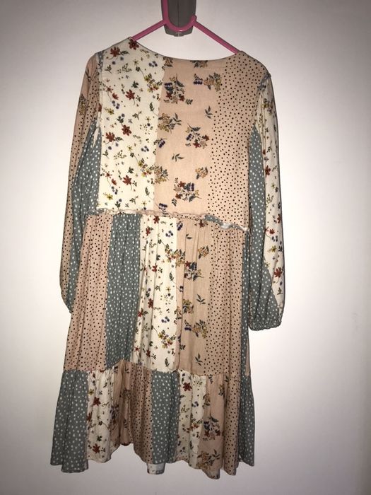 Zara sukienka nowa patchworkowa 152