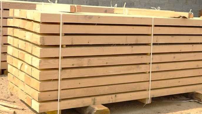 БРУС 100х150х2000-6000, сосна ПИЛОМАТЕРИАЛЫ