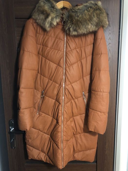 Płaszcz zimowy damski długi puchowy