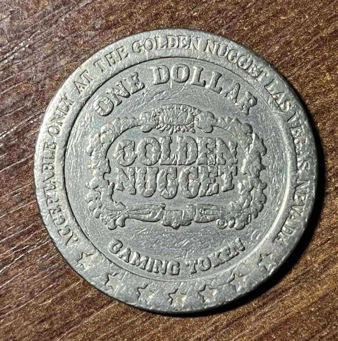 США жетон казино 1доллар. Golden Nugget Casino Las Vegas, Невада
