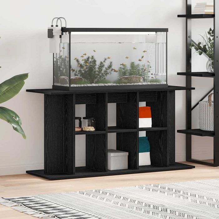vidaXL Szafka pod akwarium, czarny dąb, 120x40x60 cm