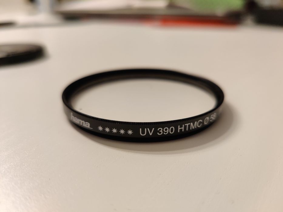 Lente Canon EF 50mm f/1.4 USM + hood + filtro