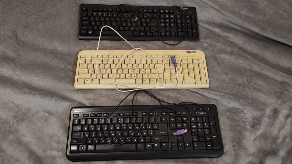 Клавіатура комп'ютерна,. Роз'єм - USB, PS/2, DIN.