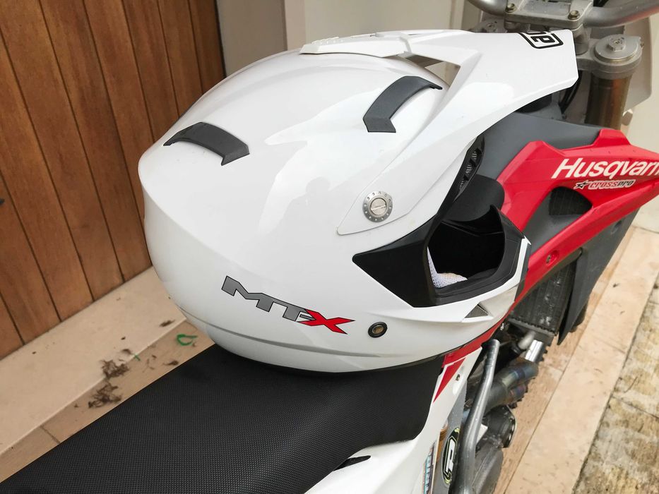 Capacete Cross Enduro AGV MT-X Branco